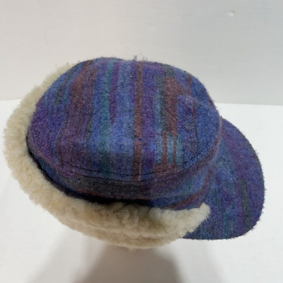 Vintage Cap America Winter Hat, Multicolored, Wool, Made in USA, Small, NWT, New - Picture 5 of 9